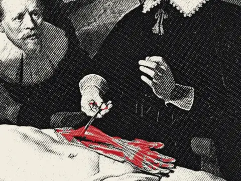 antiBot icon, after Rembrandt's Anatomy Lesson