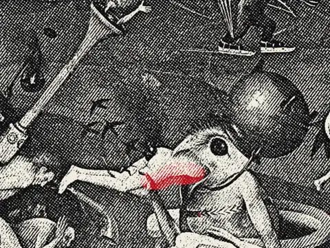 antiQA icon, after Bosch's Prince of Hell